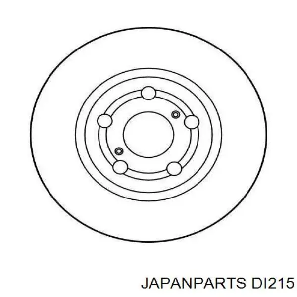 DI215 Japan Parts freno de disco delantero