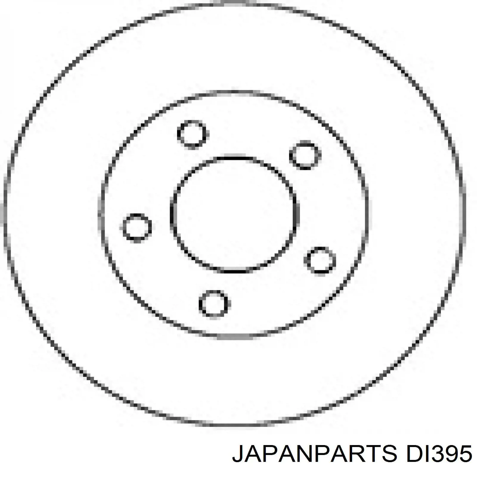 DI395 Japan Parts freno de disco delantero