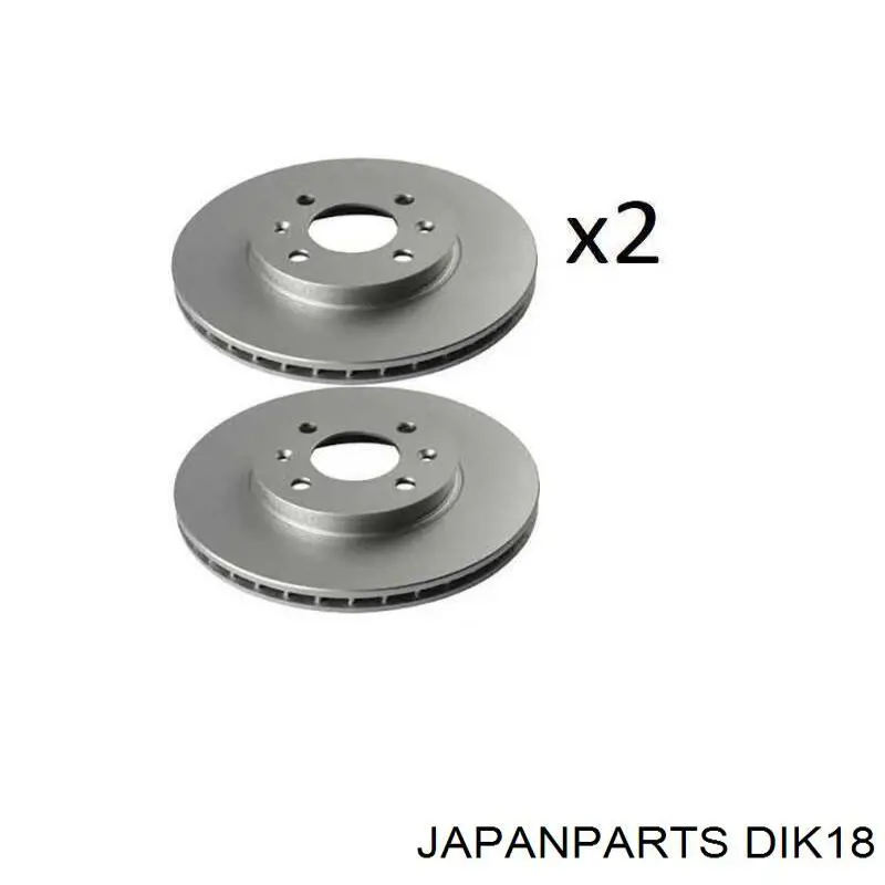 DIK18 Japan Parts freno de disco delantero