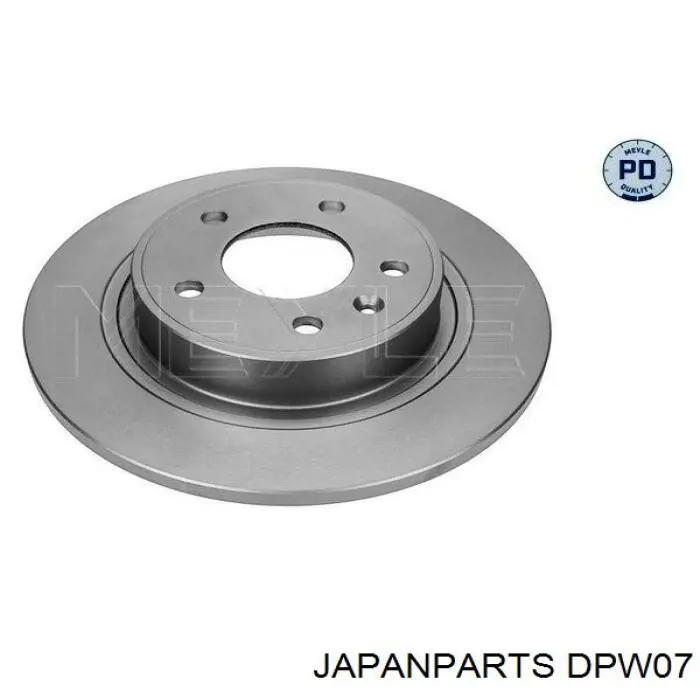 DPW07 Japan Parts disco de freno trasero