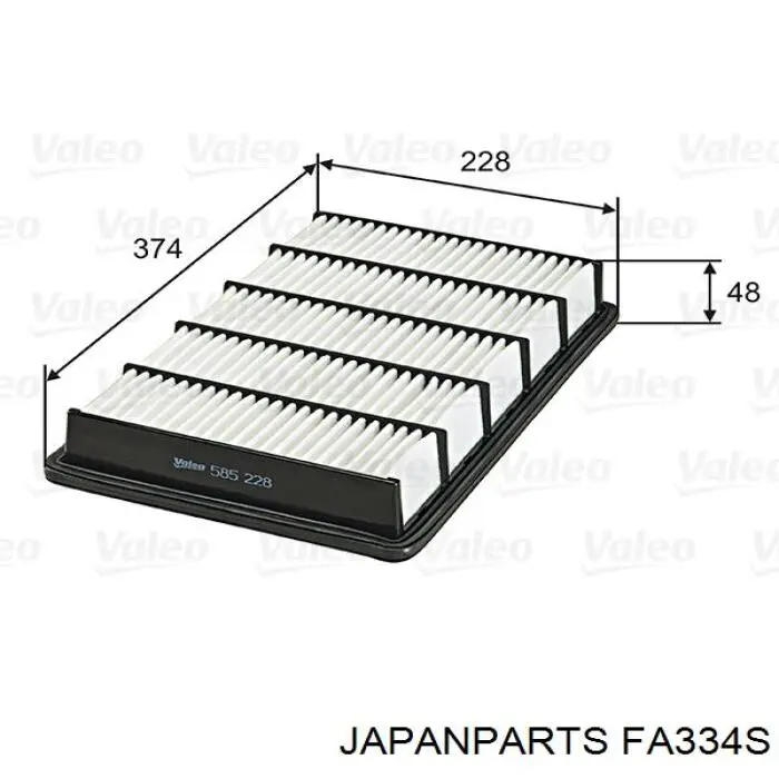 FA-334S Japan Parts filtro de aire