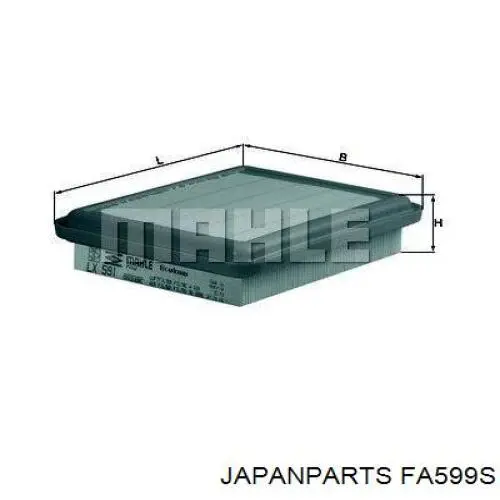 FA-599S Japan Parts filtro de aire