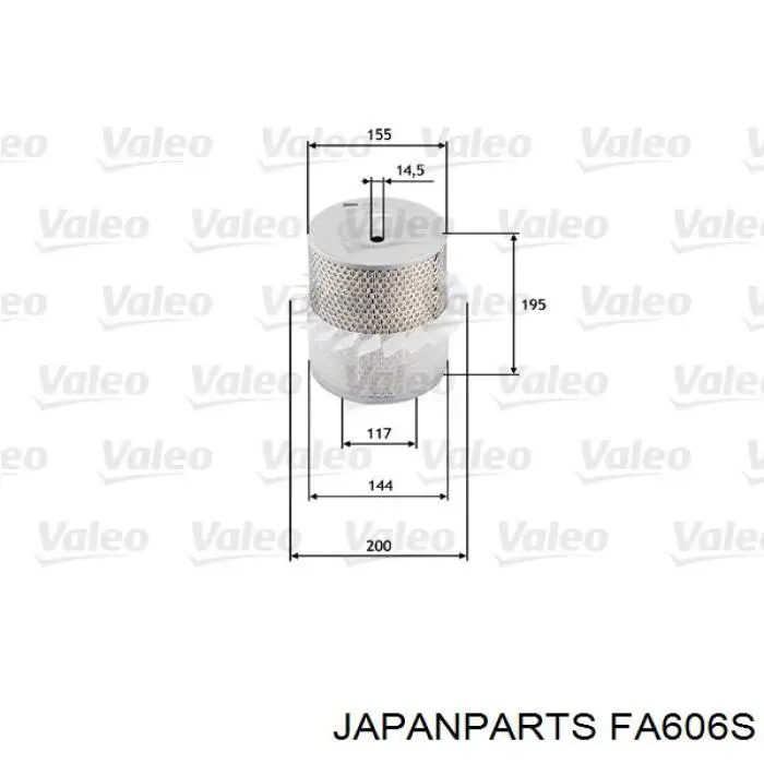 1780187711 Daihatsu filtro de aire