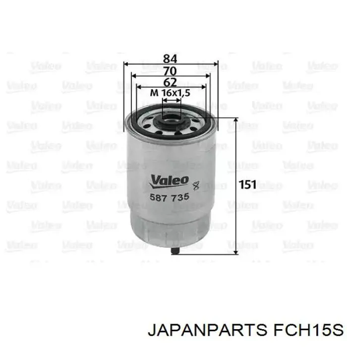 FC-H15S Japan Parts filtro combustible