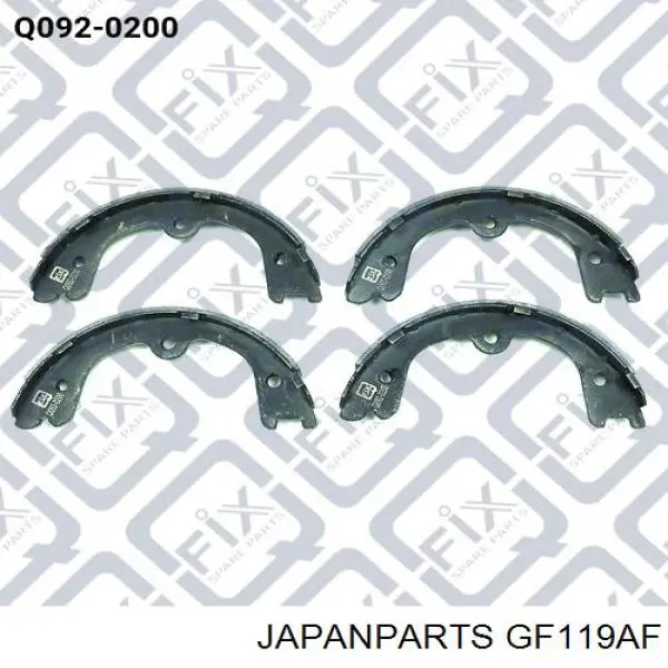 GF-119AF Japan Parts juego de zapatas de frenos, freno de estacionamiento