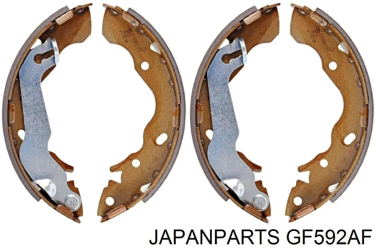 GF592AF Japan Parts zapatas de frenos de tambor traseras