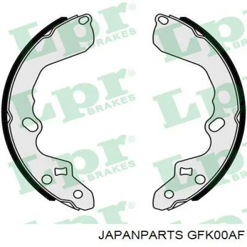 GF-K00AF Japan Parts zapatas de frenos de tambor traseras