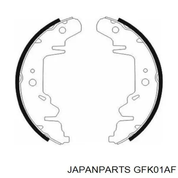 GF-K01AF Japan Parts zapatas de frenos de tambor traseras