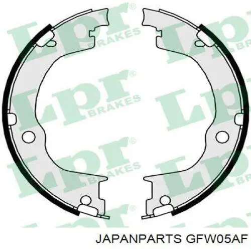 GFW05AF Japan Parts juego de zapatas de frenos, freno de estacionamiento