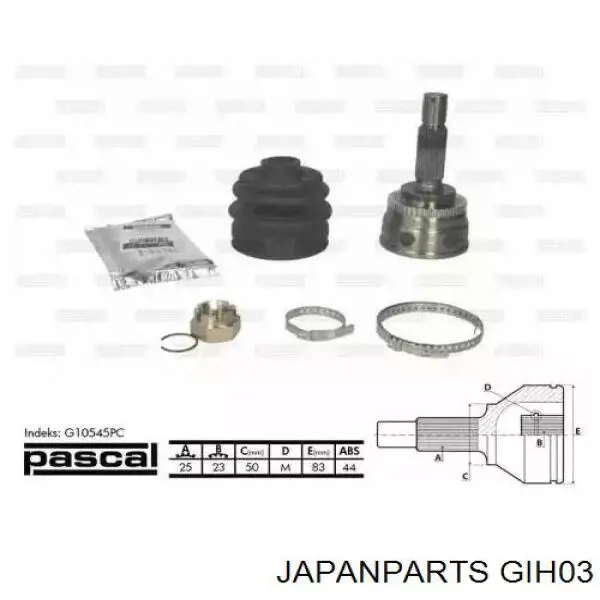 GI-H03 Japan Parts junta homocinética exterior delantera