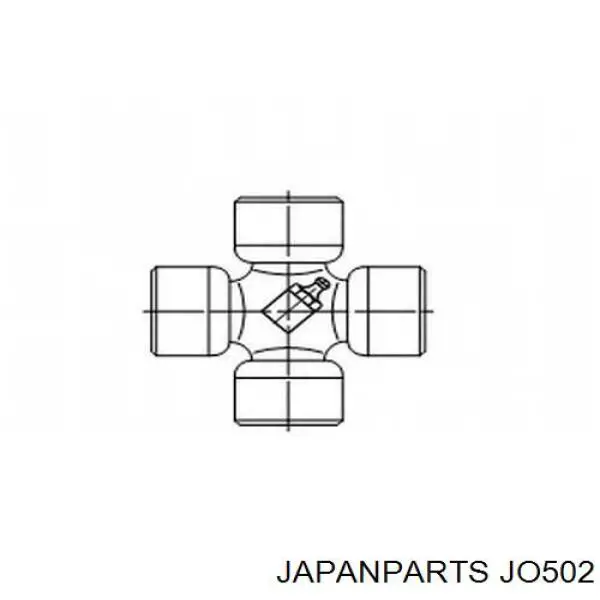 JO-502 Japan Parts cruceta de árbol de cardán trasero