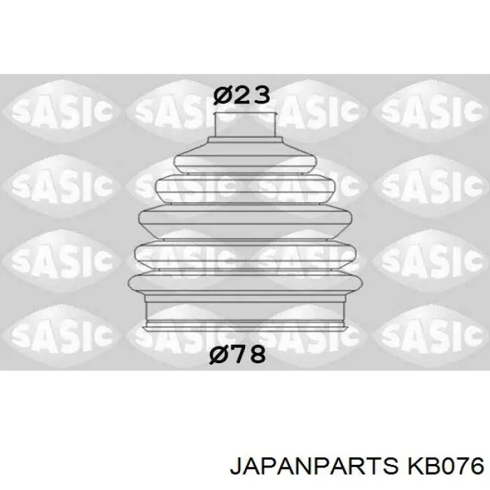 KB076 Japan Parts fuelle, árbol de transmisión delantero exterior