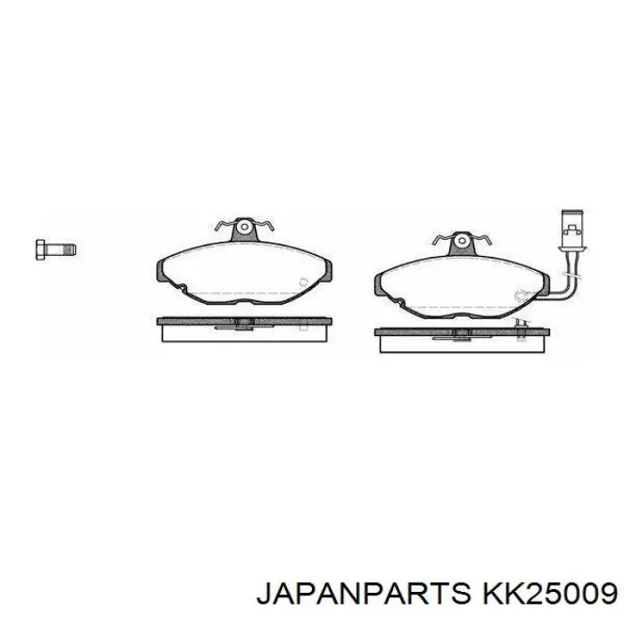 KK25009 Japan Parts cubo de rueda trasero