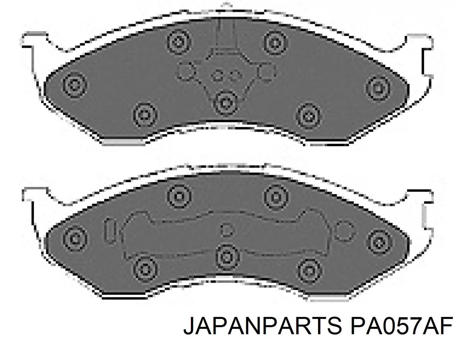 PA-057AF Japan Parts pastillas de freno delanteras