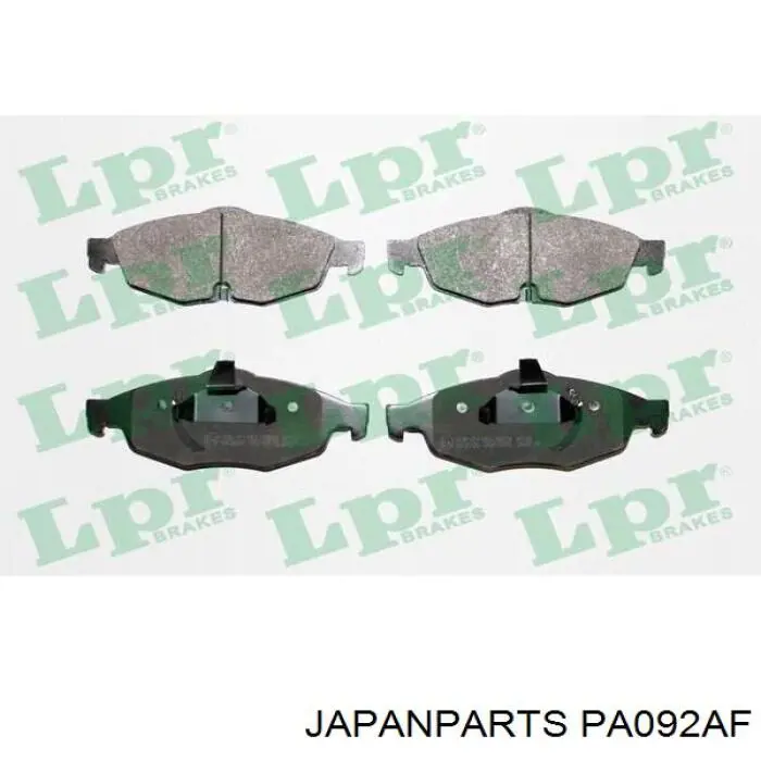 PA-092AF Japan Parts pastillas de freno delanteras