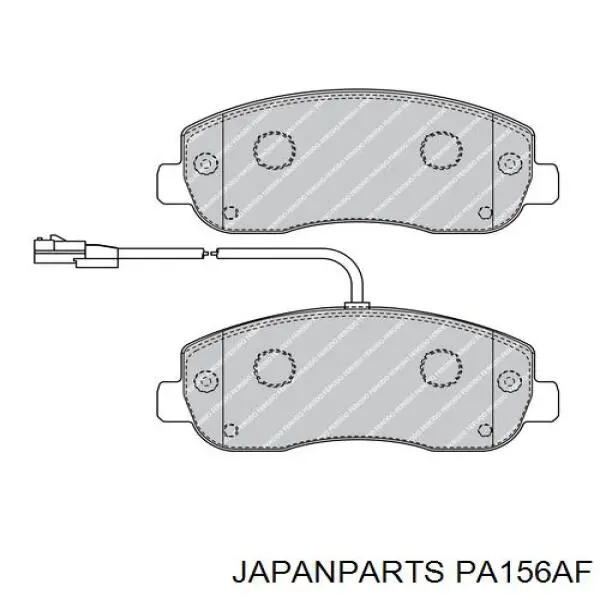 PA-156AF Japan Parts pastillas de freno delanteras