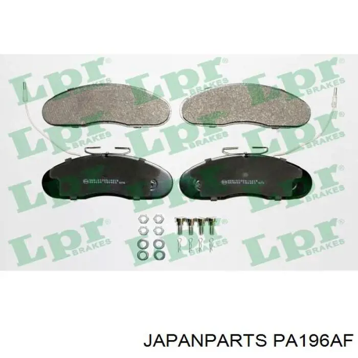 PA-196AF Japan Parts pastillas de freno delanteras