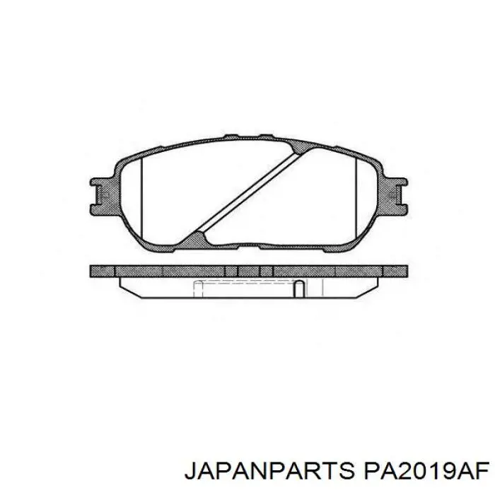 PA-2019AF Japan Parts pastillas de freno delanteras