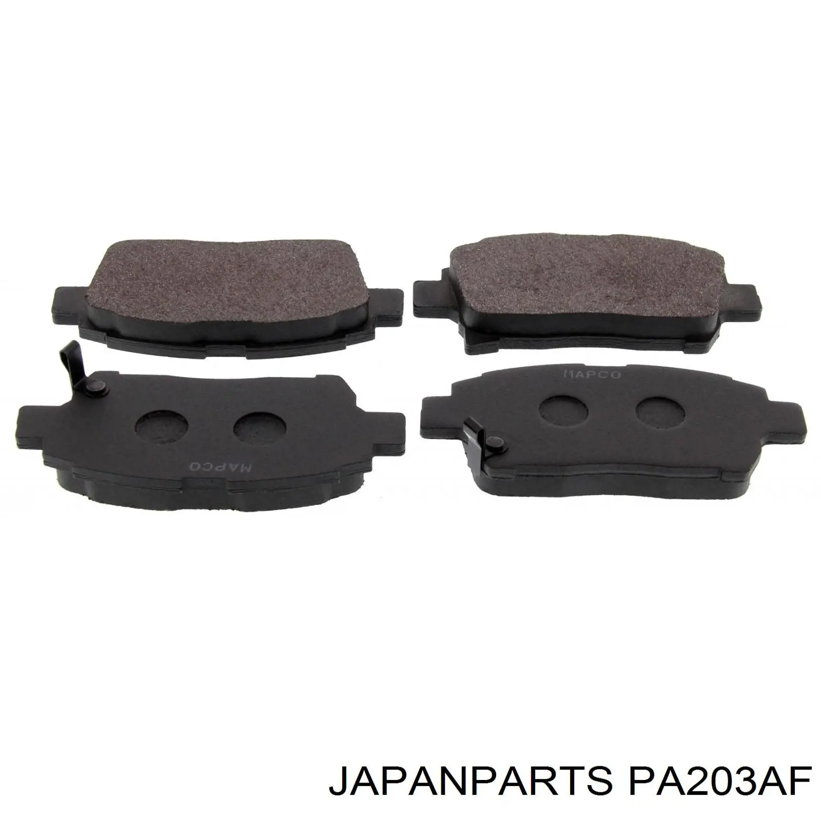 PA-203AF Japan Parts pastillas de freno delanteras