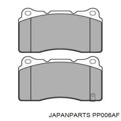 PP006AF Japan Parts pastillas de freno delanteras