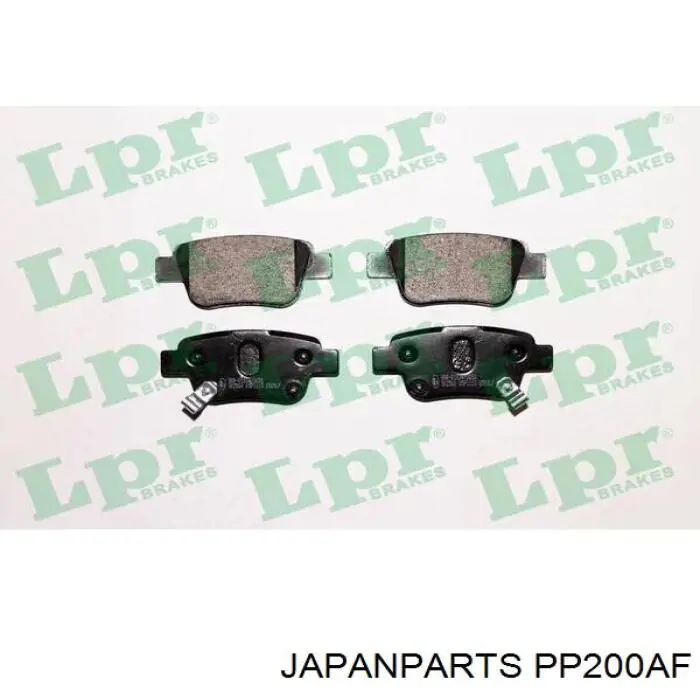 PP200AF Japan Parts pastillas de freno traseras