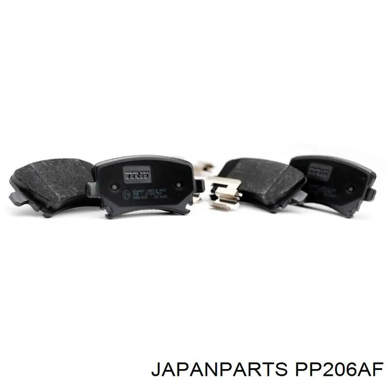 PP-206AF Japan Parts pastillas de freno traseras