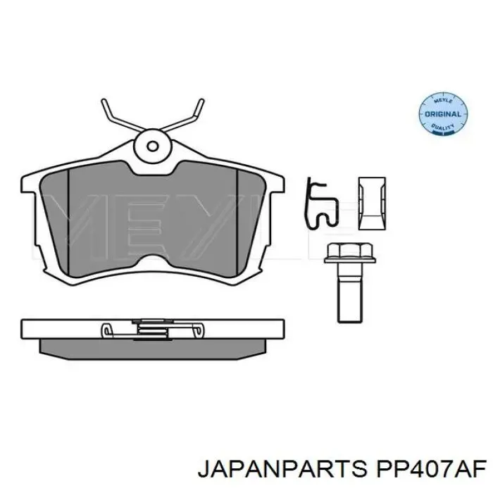 PP-407AF Japan Parts pastillas de freno traseras