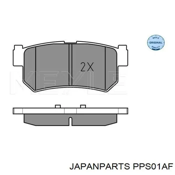 PP-S01AF Japan Parts pastillas de freno traseras