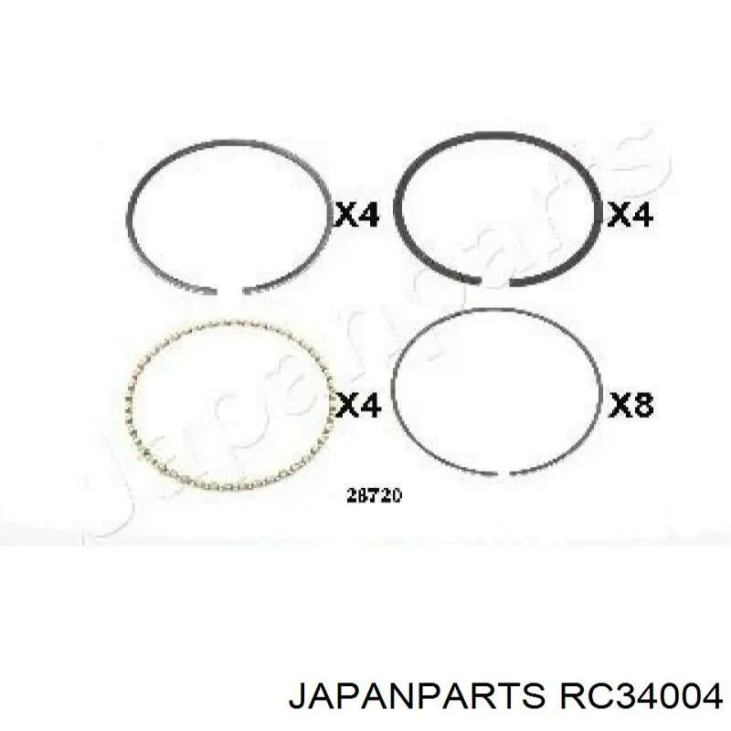  Juego de aros de pistón, motor, STD para Suzuki Vitara ETJA