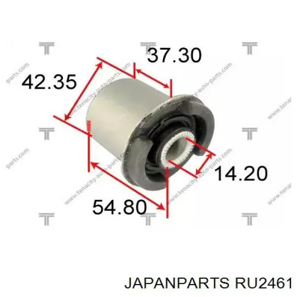 RU2461 Japan Parts silentblock de suspensión delantero inferior