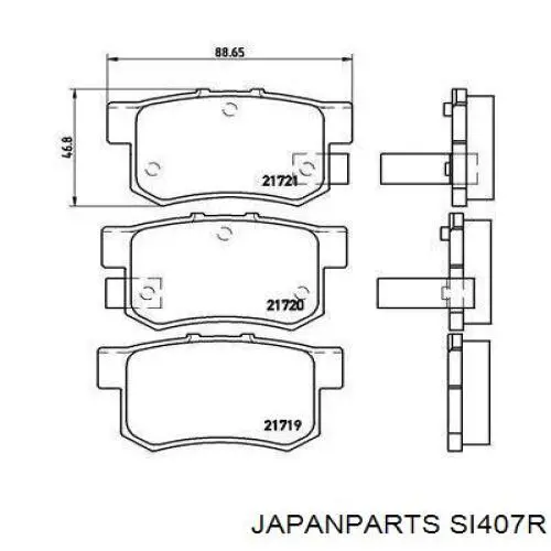 SI-407R Japan Parts barra estabilizadora trasera derecha