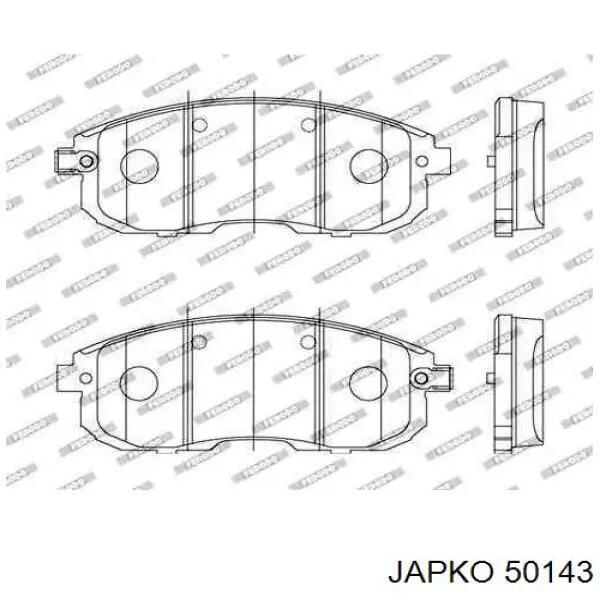 50143 Japko pastillas de freno delanteras