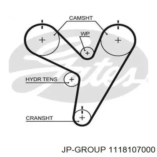 1118107000 JP Group correa trapezoidal