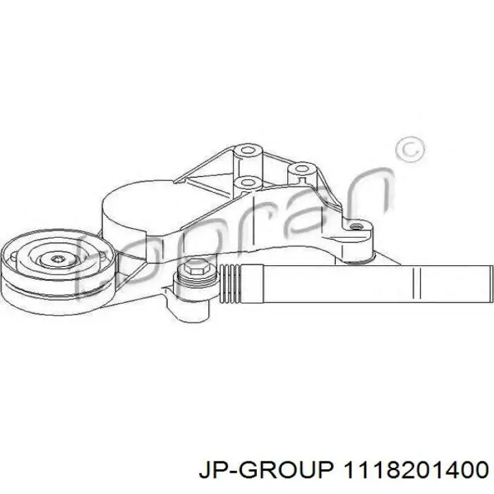 1118201400 JP Group tensor de correa, correa poli v