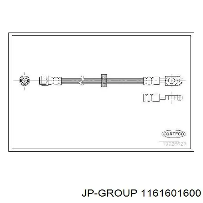 1161601600 JP Group latiguillo de freno delantero