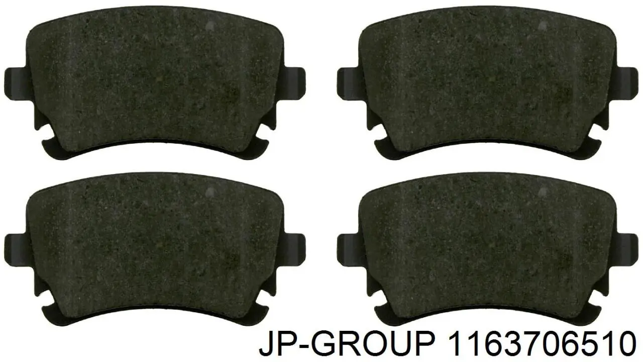 1163706510 JP Group pastillas de freno traseras