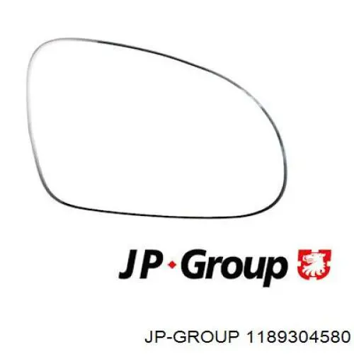 1189304580 JP Group cristal de espejo retrovisor exterior derecho