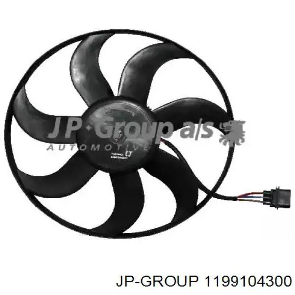 1199104300 JP Group ventilador (rodete +motor refrigeración del motor con electromotor completo)