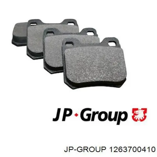 1263700410 JP Group pastillas de freno traseras