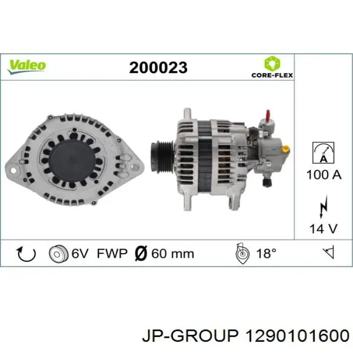 1290101600 JP Group alternador