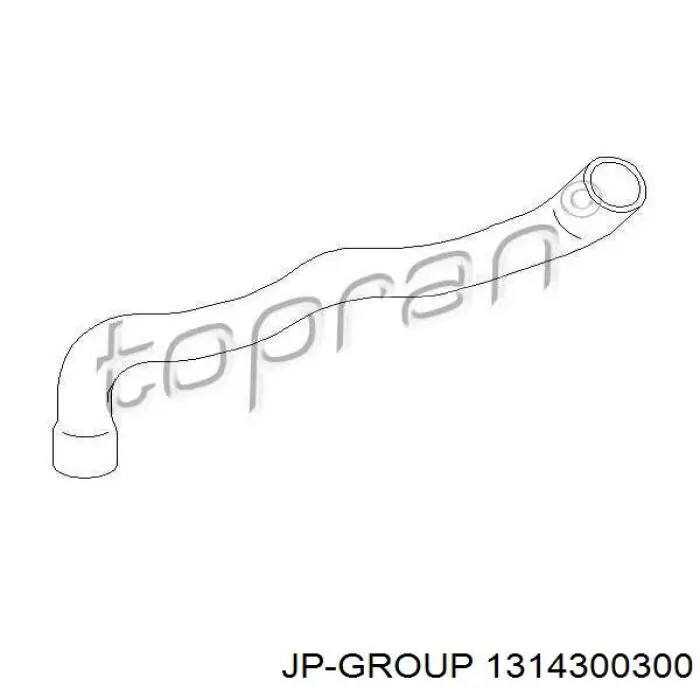 1314300300 JP Group tubería de radiador arriba