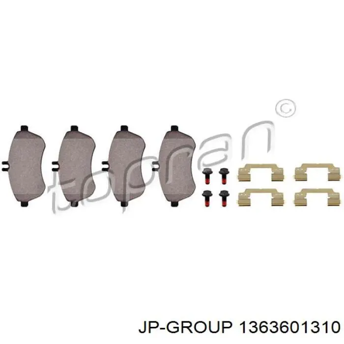 1363601310 JP Group pastillas de freno delanteras