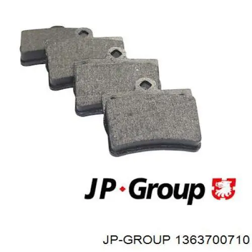 1363700710 JP Group pastillas de freno traseras