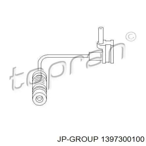 1397300100 JP Group contacto de aviso, desgaste de los frenos