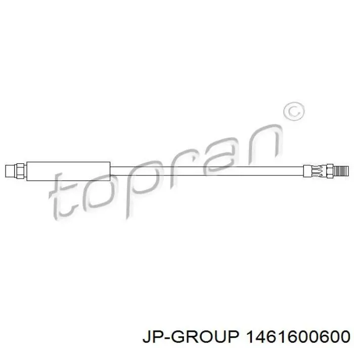 1461600600 JP Group tubo flexible de frenos trasero