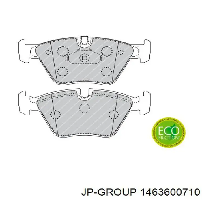 1463600710 JP Group pastillas de freno delanteras