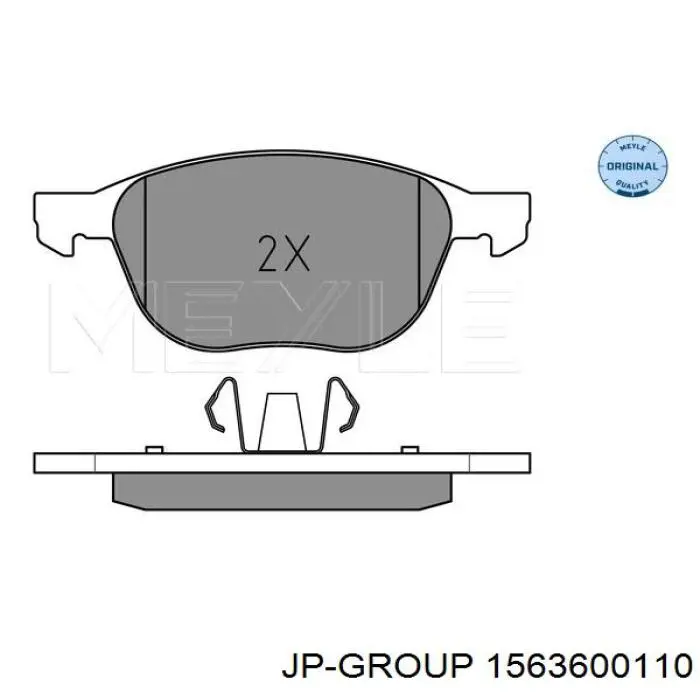 1563600110 JP Group pastillas de freno delanteras