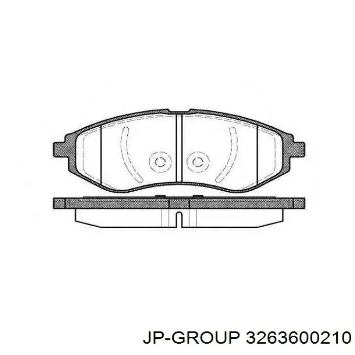 3263600210 JP Group pastillas de freno delanteras