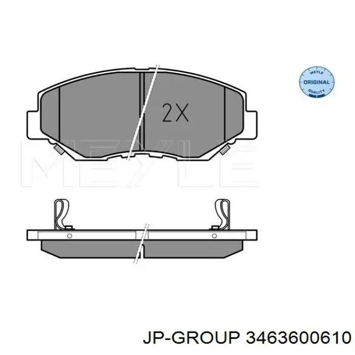 3463600610 JP Group pastillas de freno delanteras