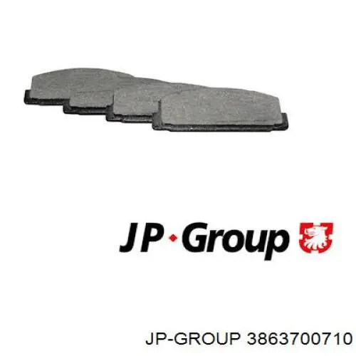 3863700710 JP Group pastillas de freno traseras